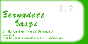 bernadett vaszi business card